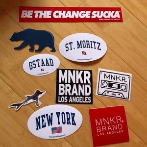 Brandy Melville x MNKR stickers